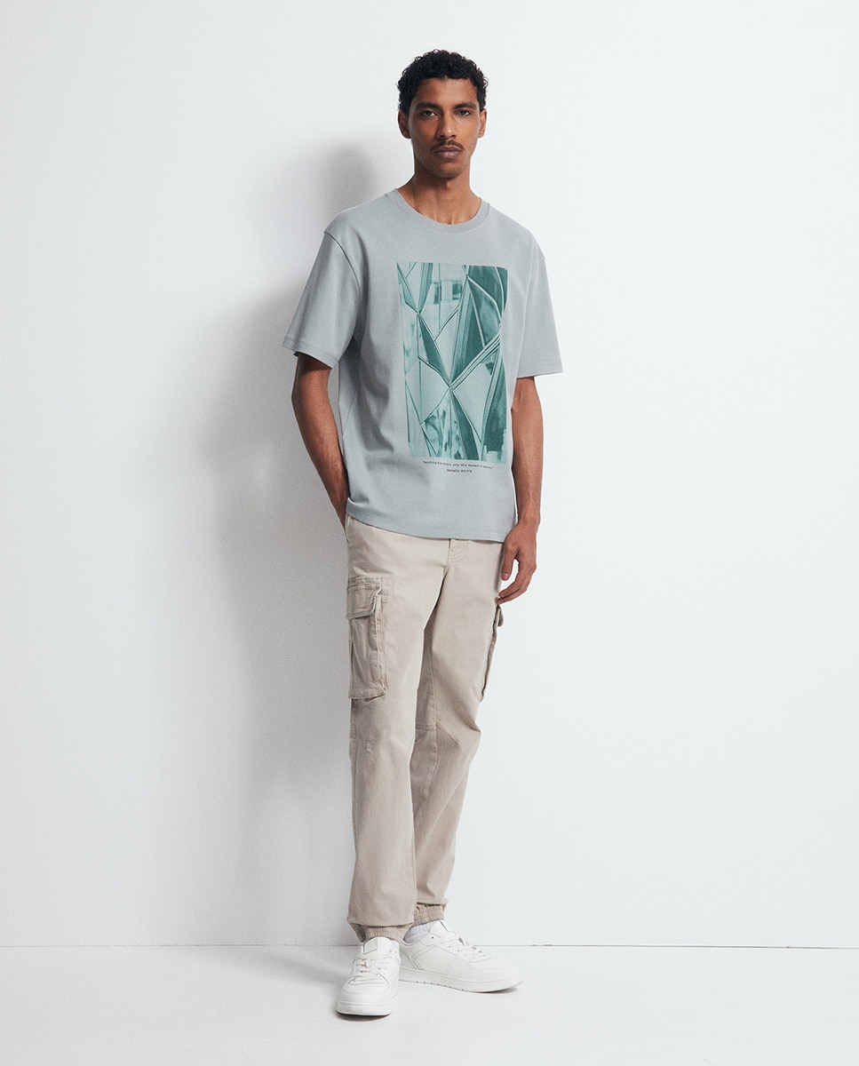 T-shirt Abstrata Verde-2
