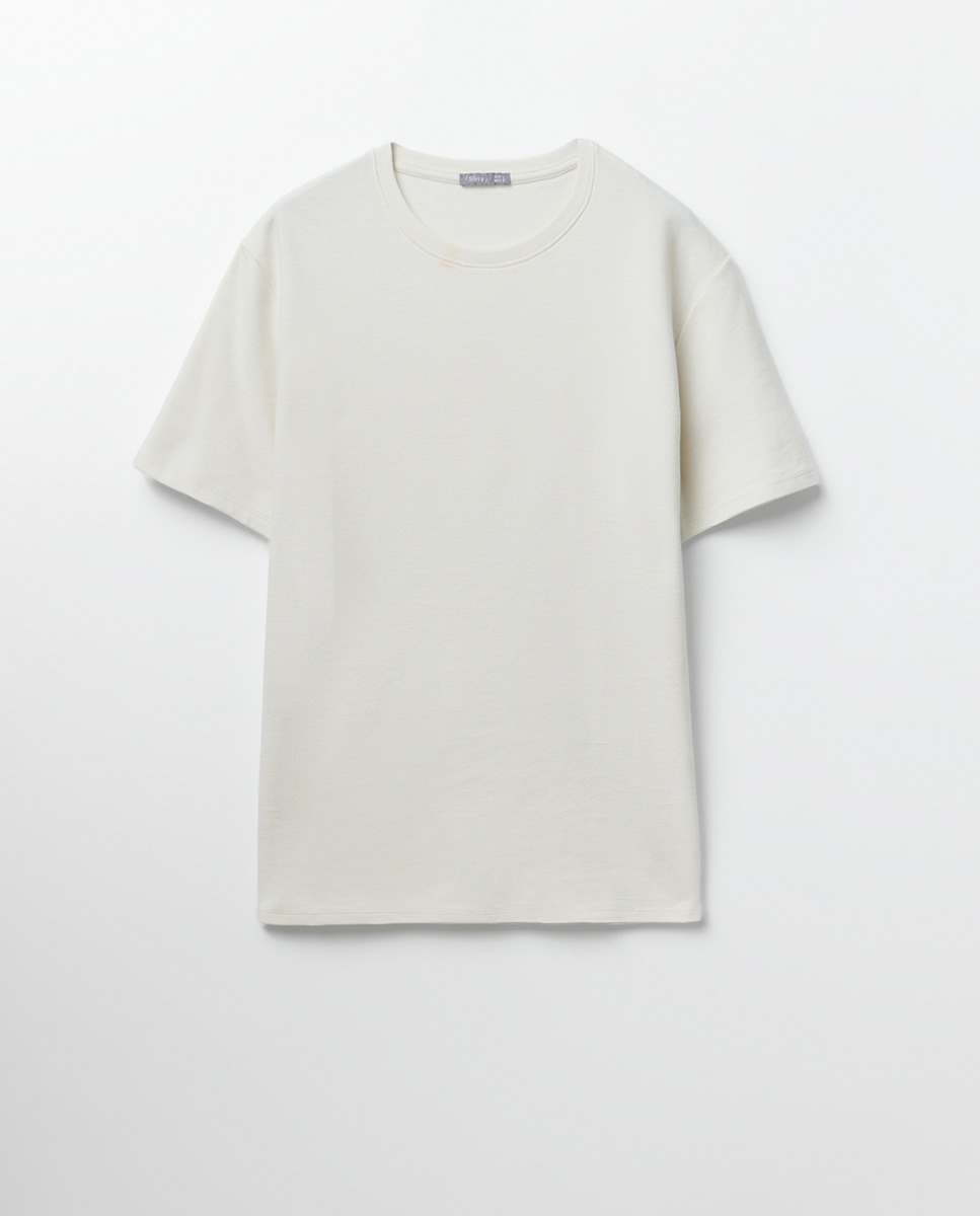 T-shirt com Estampado Gráfico Art Ottoman Branco-marfim-6