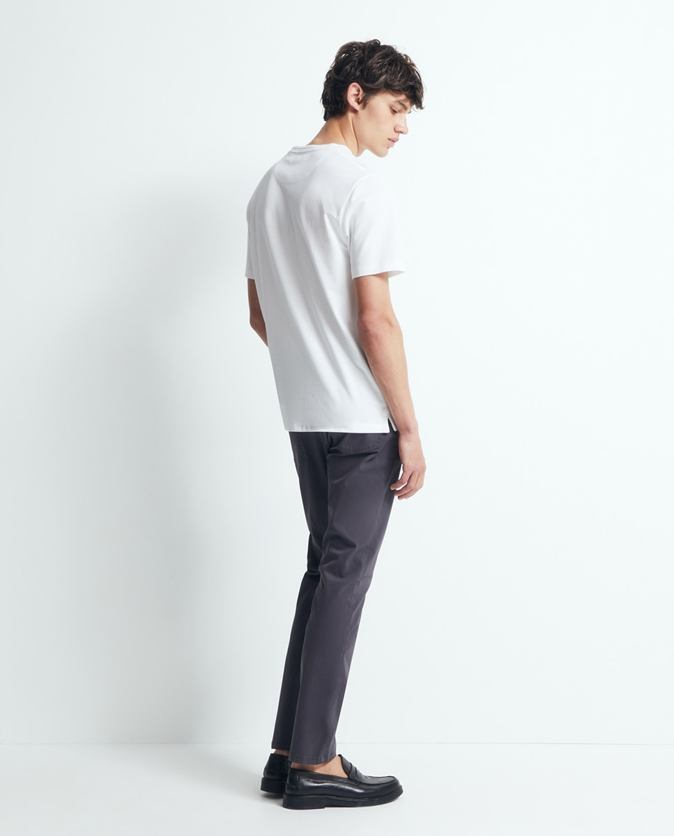 Camiseta cinta bolsillo - Sfera - Blanco Blanco-4