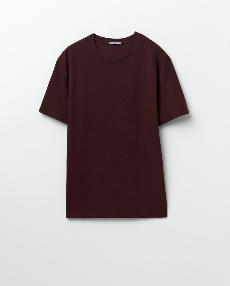 T-shirt com Estampado Gráfico Art Ottoman Bordeaux-5