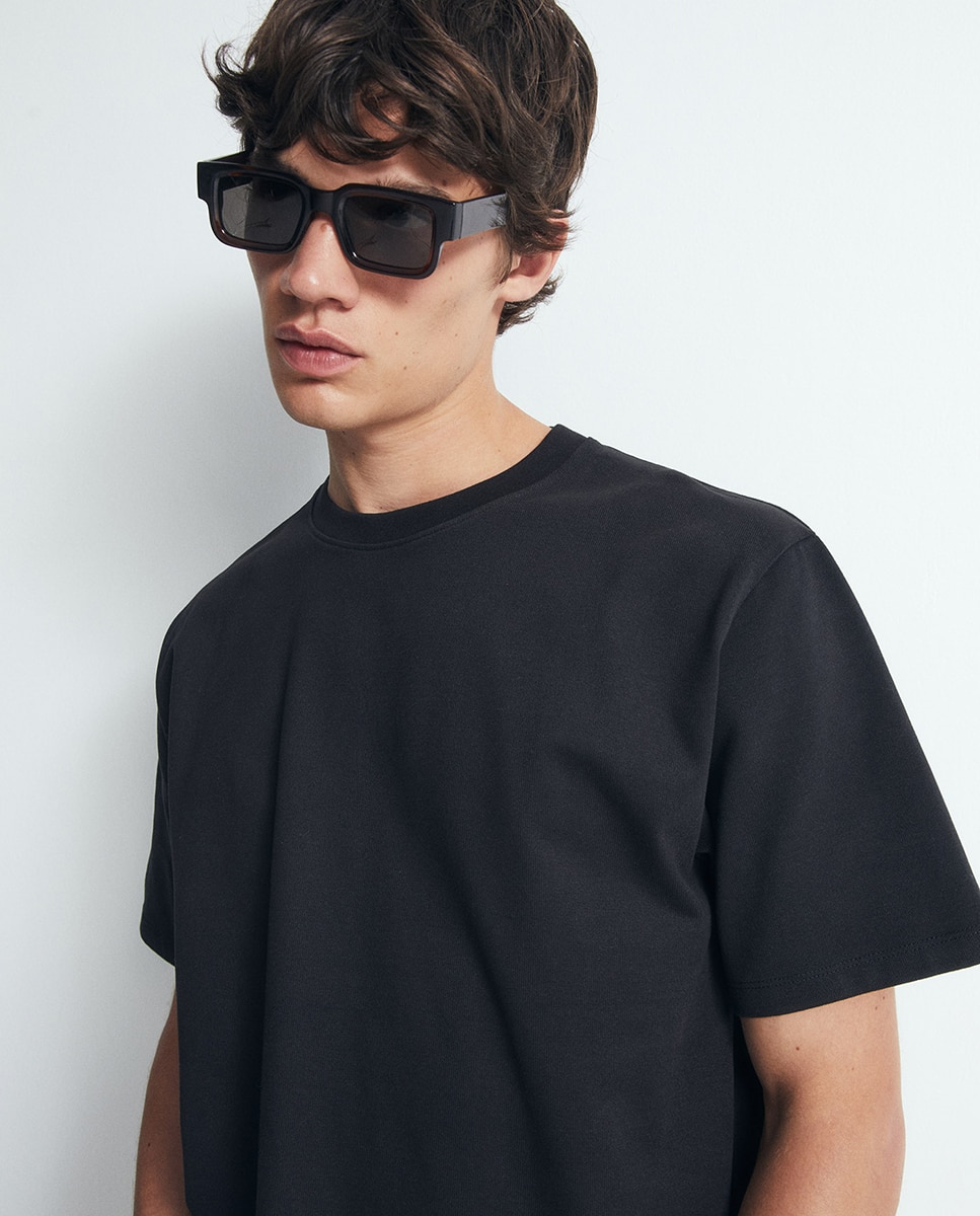 Camiseta heavy weight - Sfera - Negro Negro-3