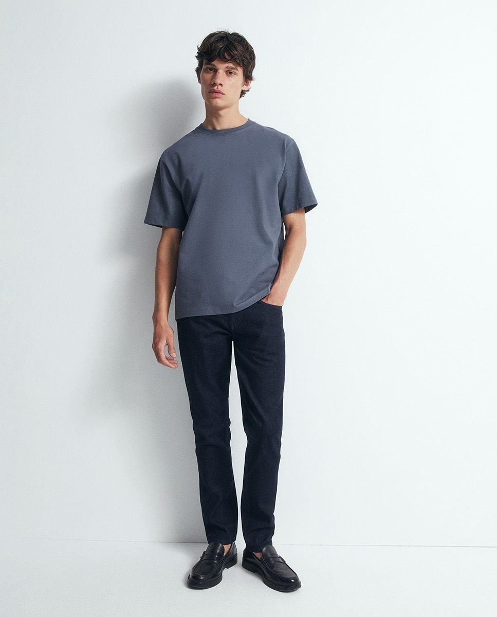 Camiseta heavy weight - Sfera - Azul oscuro Azul oscuro-2