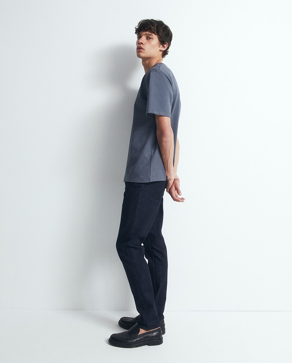 Camiseta heavy weight - Sfera - Azul oscuro Azul oscuro-4