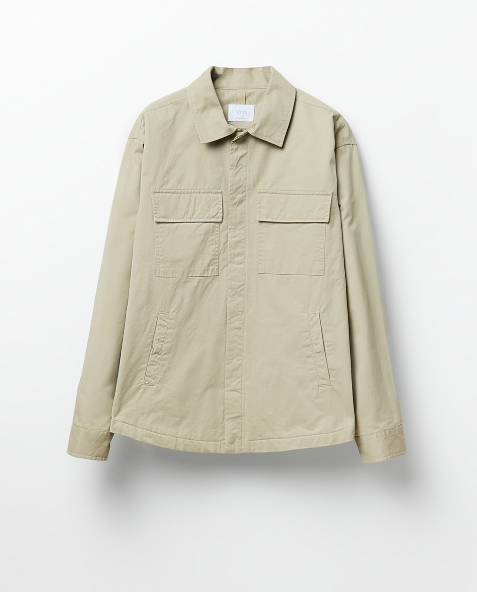 Sobrecamisa algodón - Sfera - 850 Piedra 850 Piedra-6
