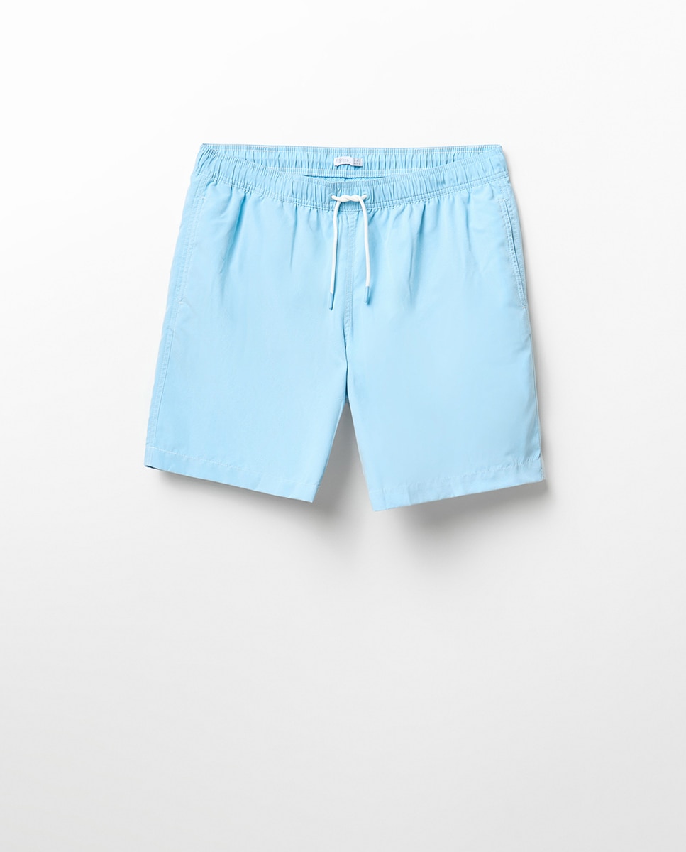 Calções de Banho Long Length Azul-claro-4