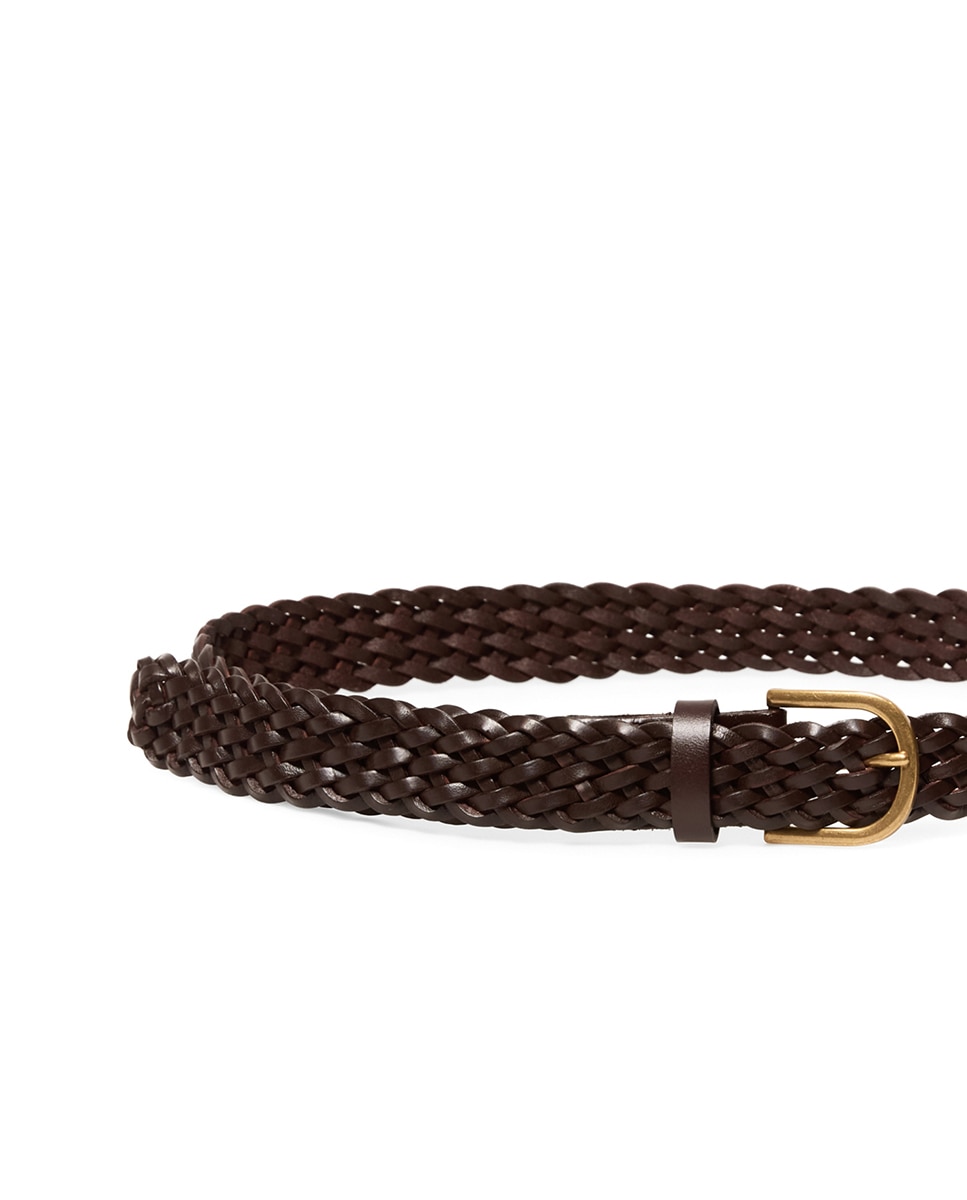 Imagem 0 de Cinto Entrançado em Pele