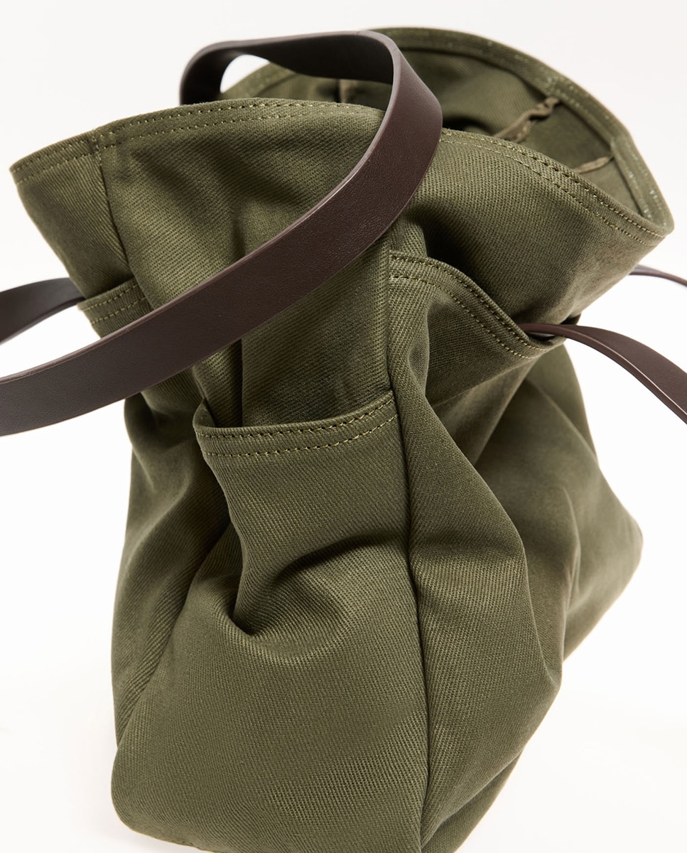 Mala Tipo Tote Verde-3