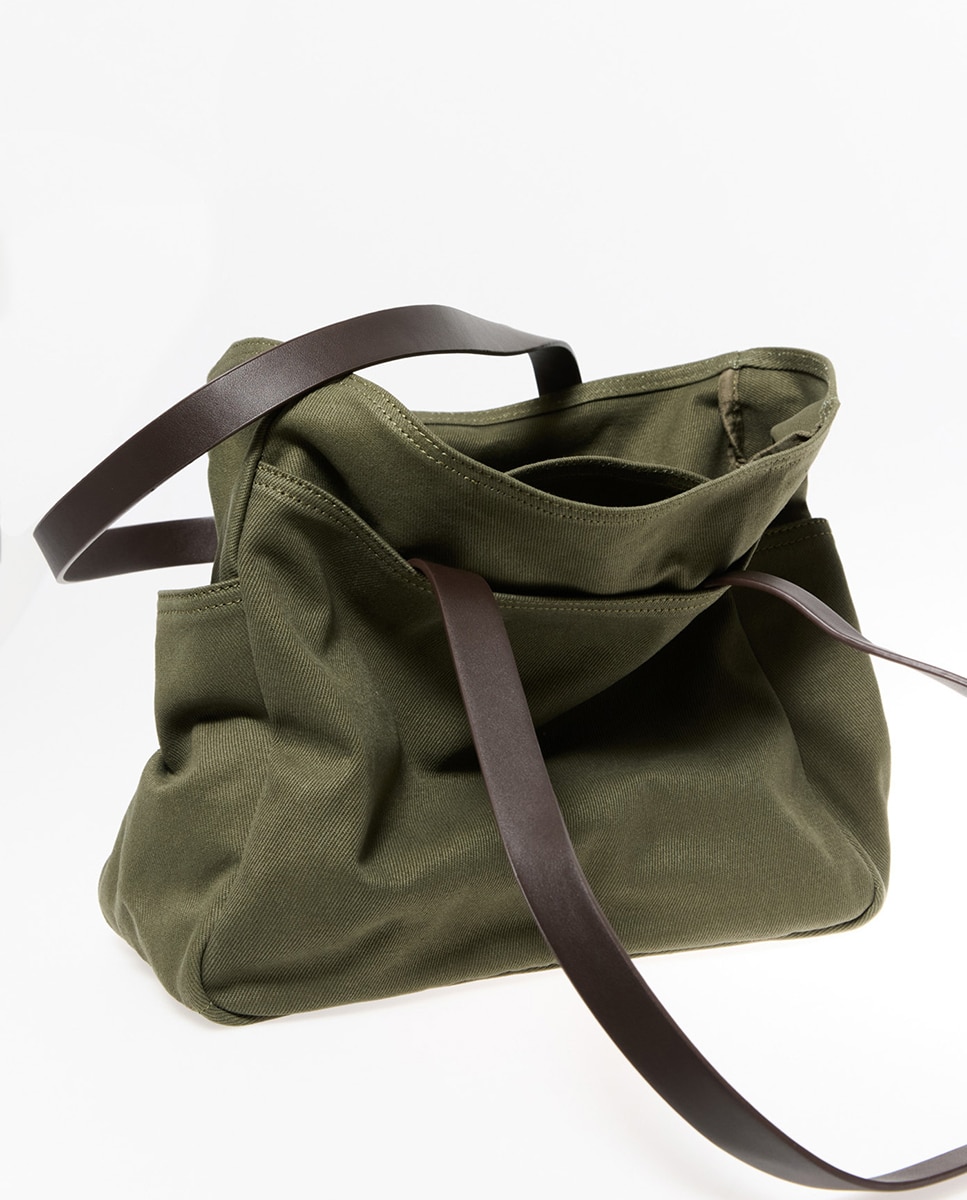Mala Tipo Tote Verde-4