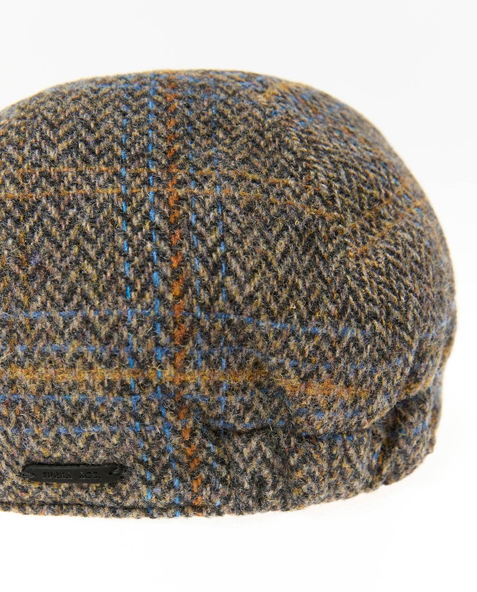 Gorra plato espiga cuadros - Sfera - Marrón Marrón-2