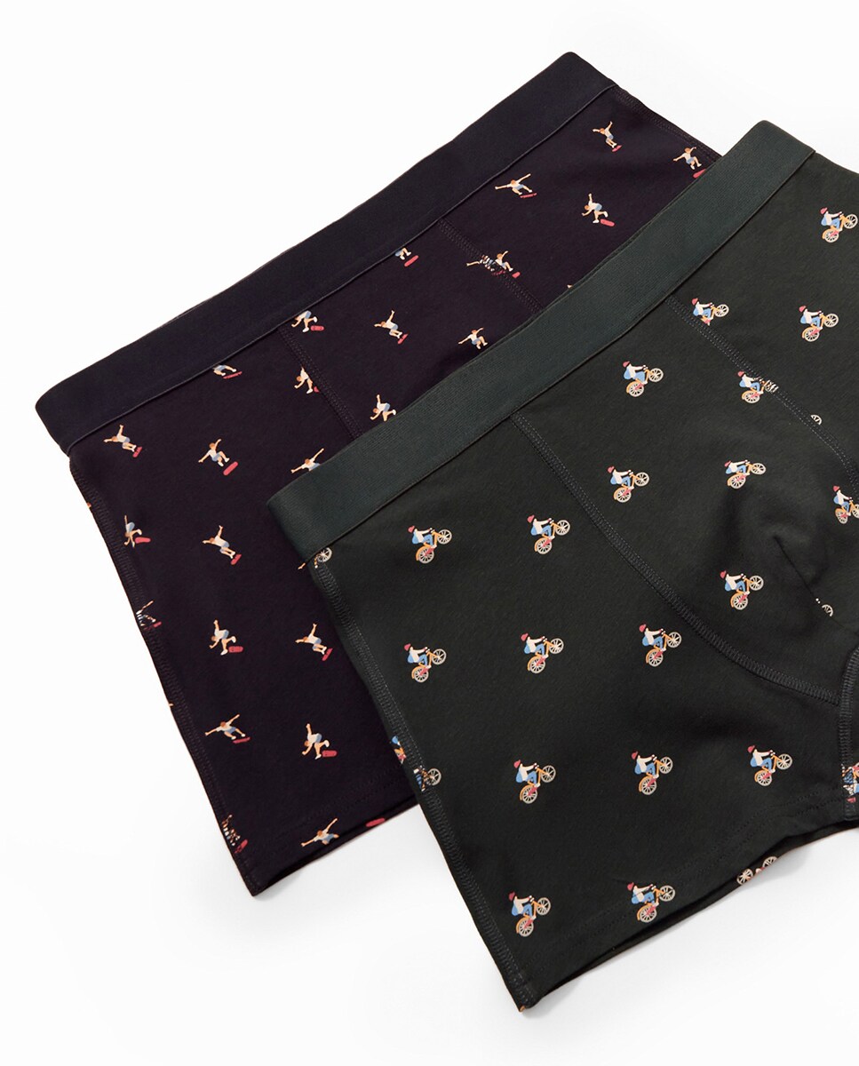 Pack de Boxers Ciclista Verde-escuro-2