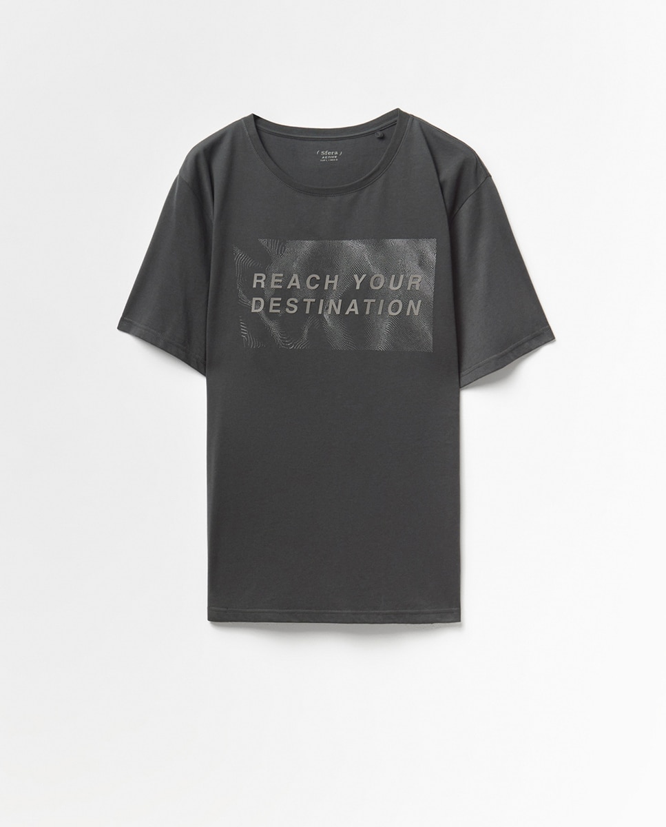 T-shirt estampada Preto-5