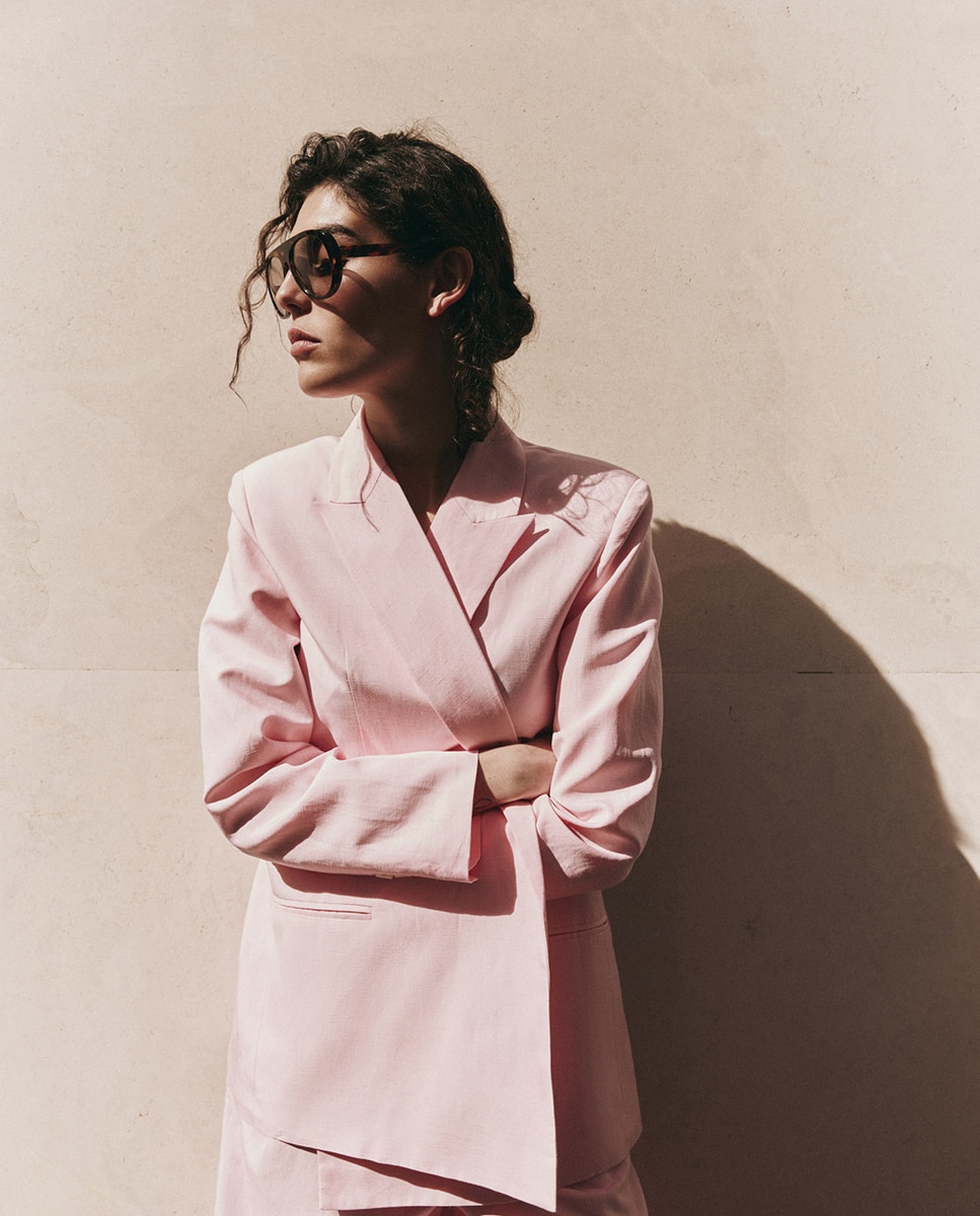 Blazer de Fato Rosa-claro-2