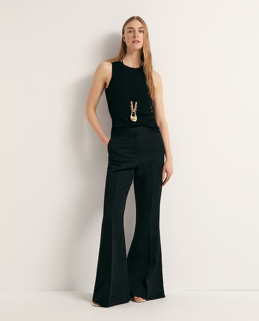 Imagen 0 de Pantalón flare liso