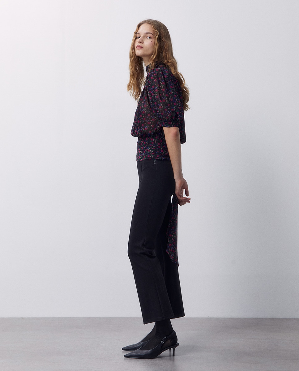 Imagem 1 de Leggings Flare com Fecho de Correr