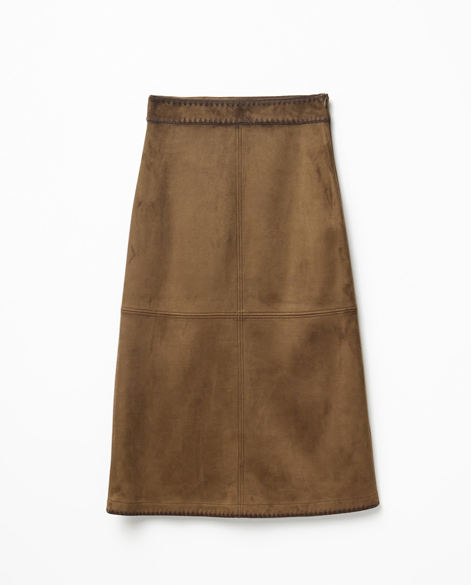 Falda tubo antelina - Sfera - Negro Negro-5
