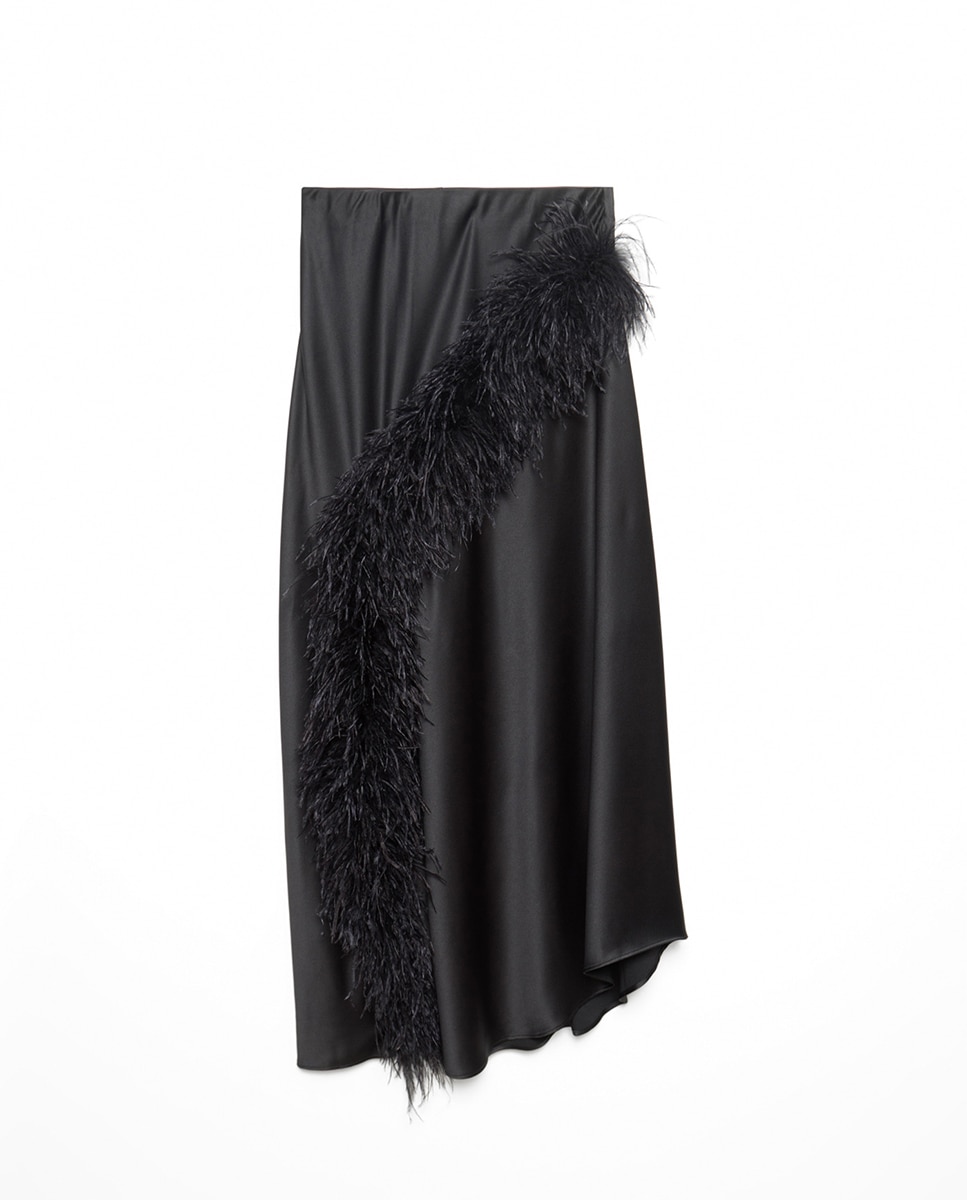 Saia com Plumas Preto-5