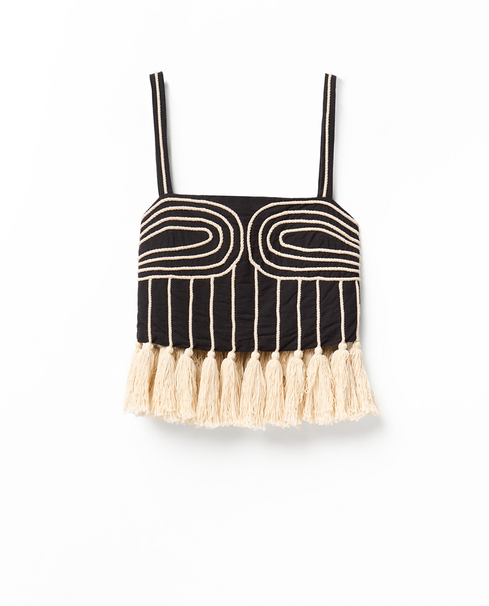 Top com Fantasia de Corda Preto-6