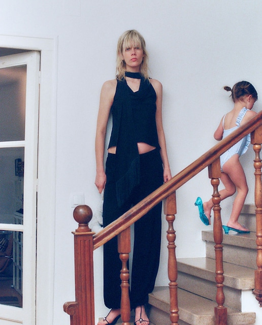 Imagen 0 de Top pañuelo flecos