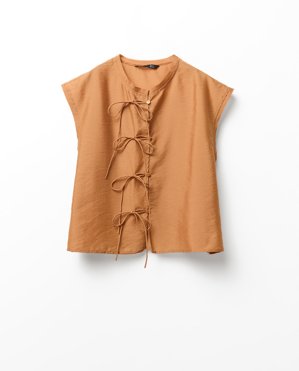 Blusa com Detalhes no Fecho 650 Pêssego-6