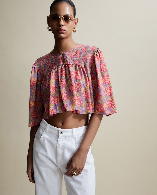 Imagen 0 de Blusa gomas flores
