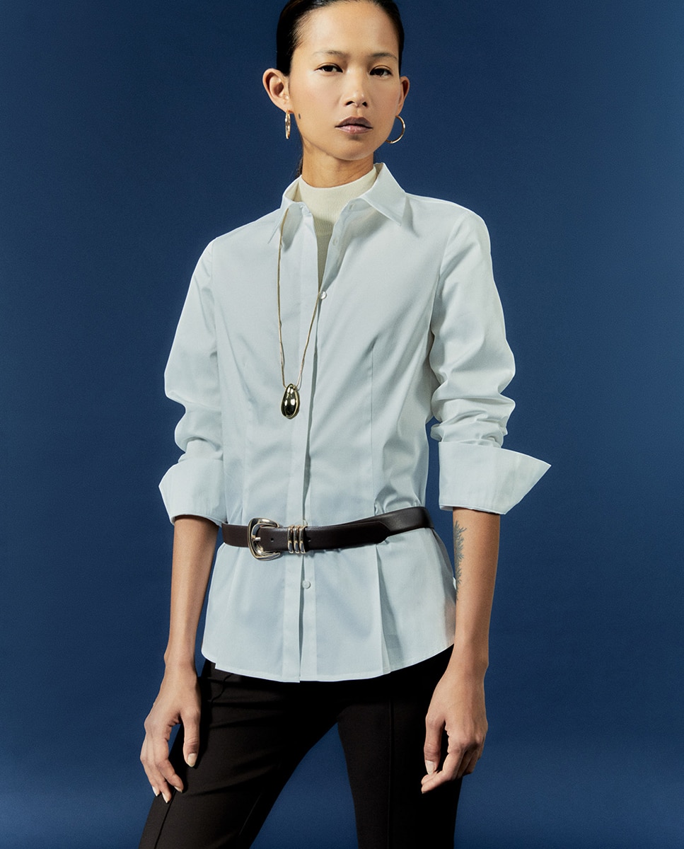 Camisa Slim Branco-1