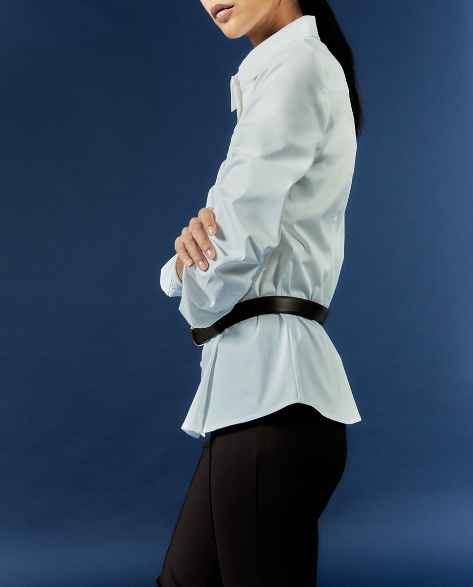 Camisa Slim Branco-5