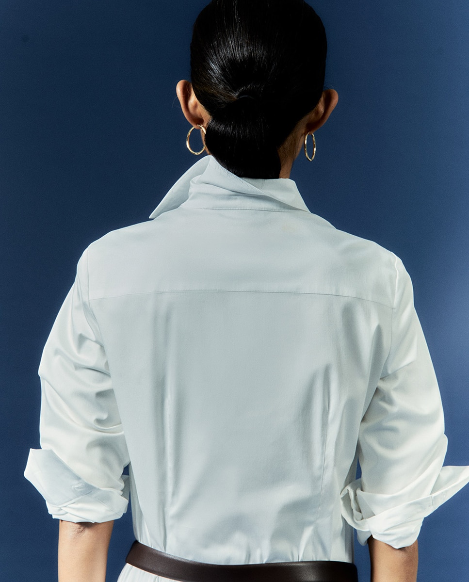 Camisa Slim Branco-6