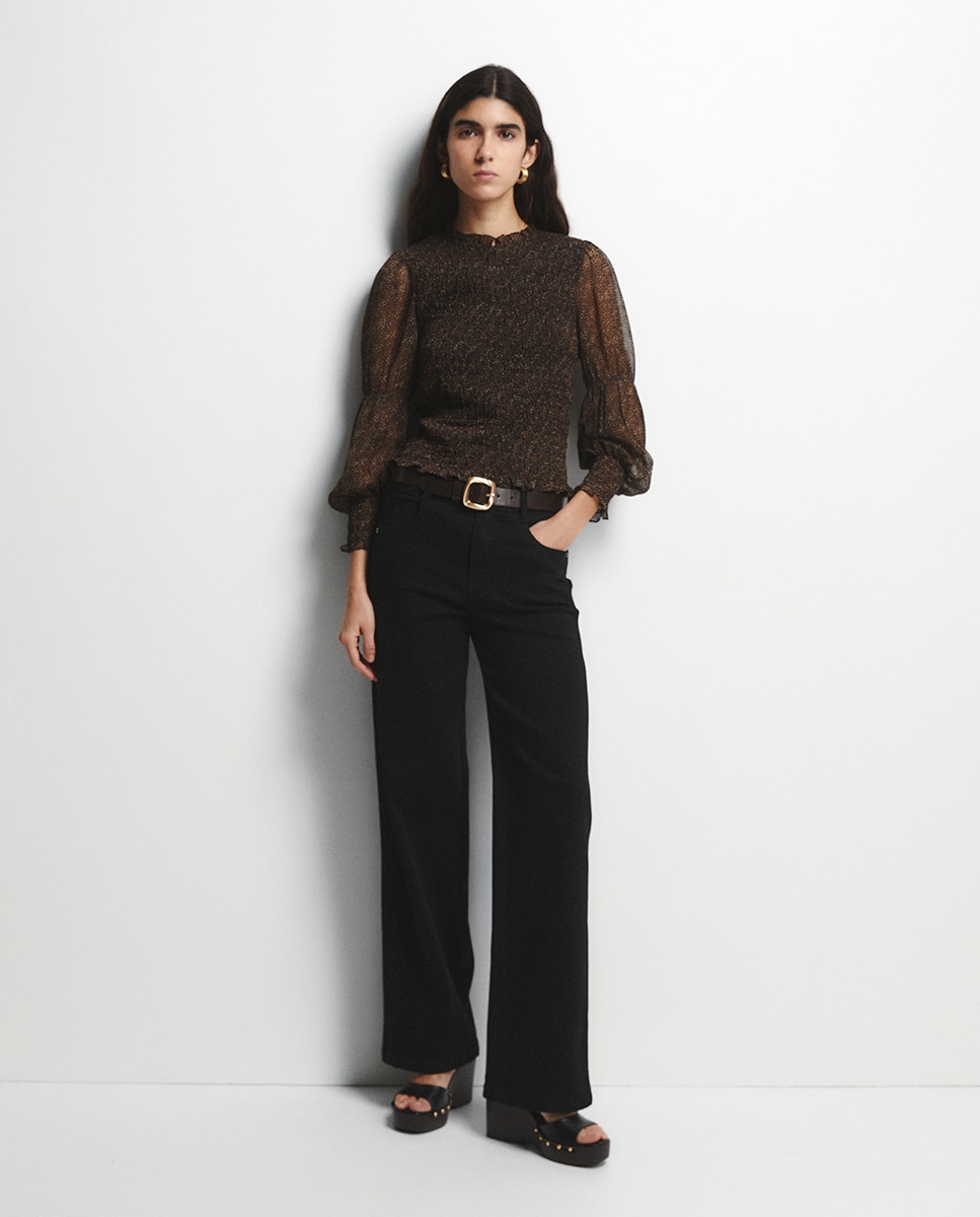 Top estampado Preto-2