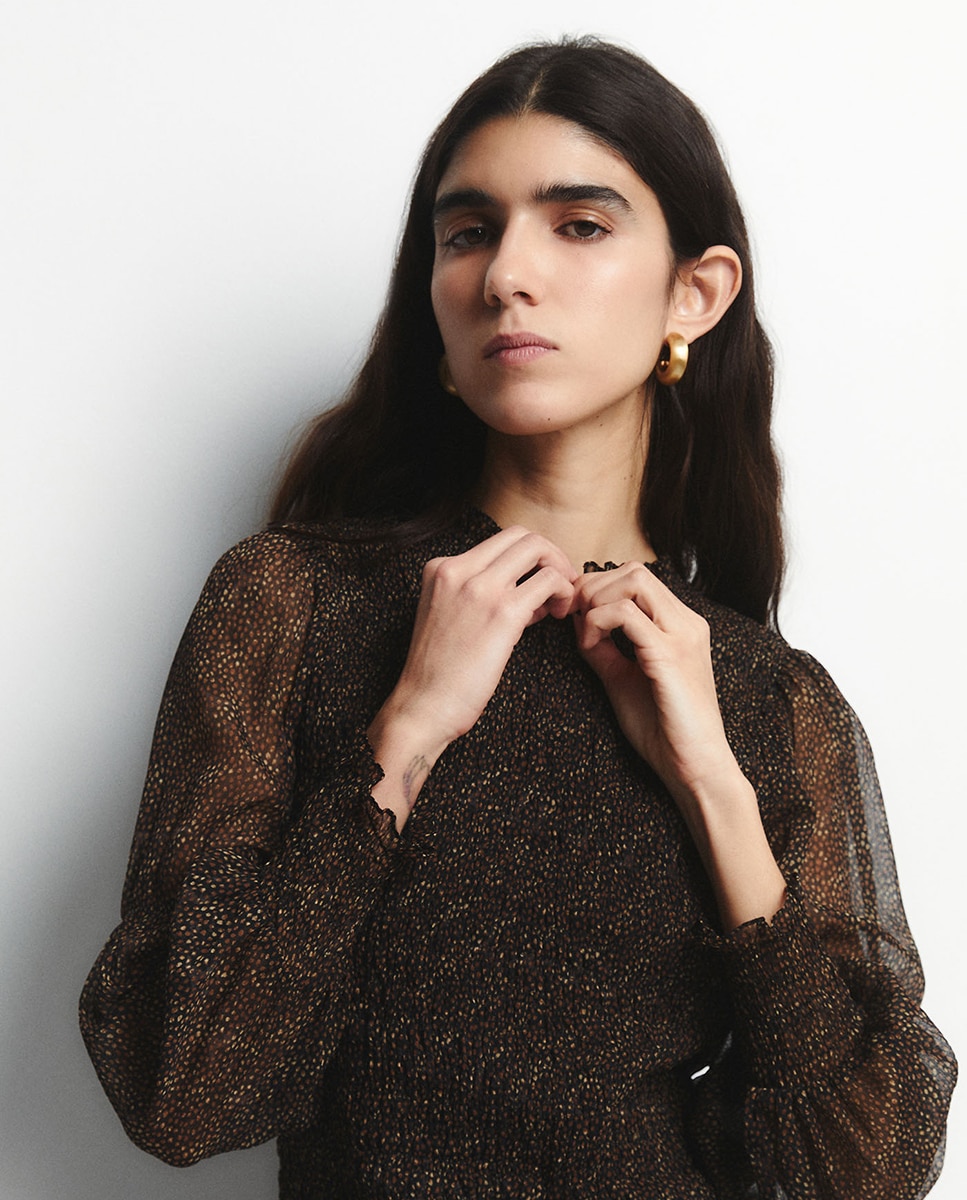 Top estampado Preto-3