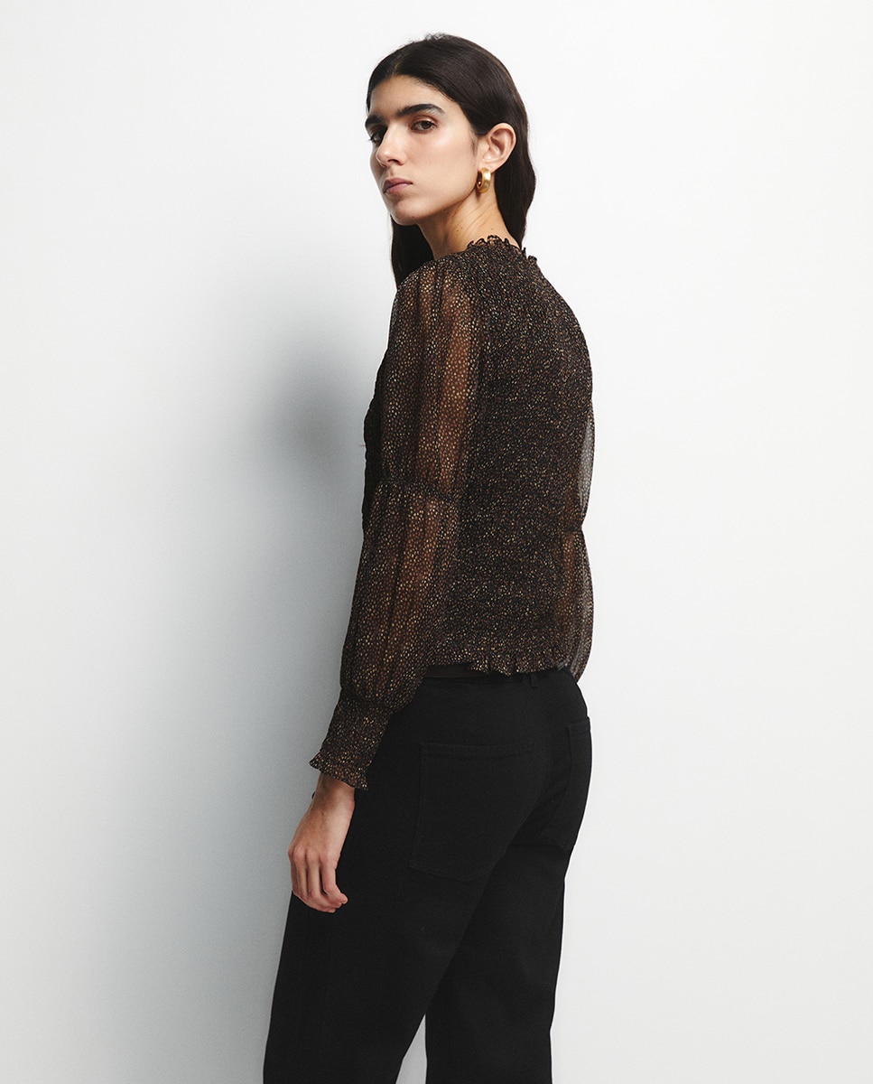Top estampado Preto-5