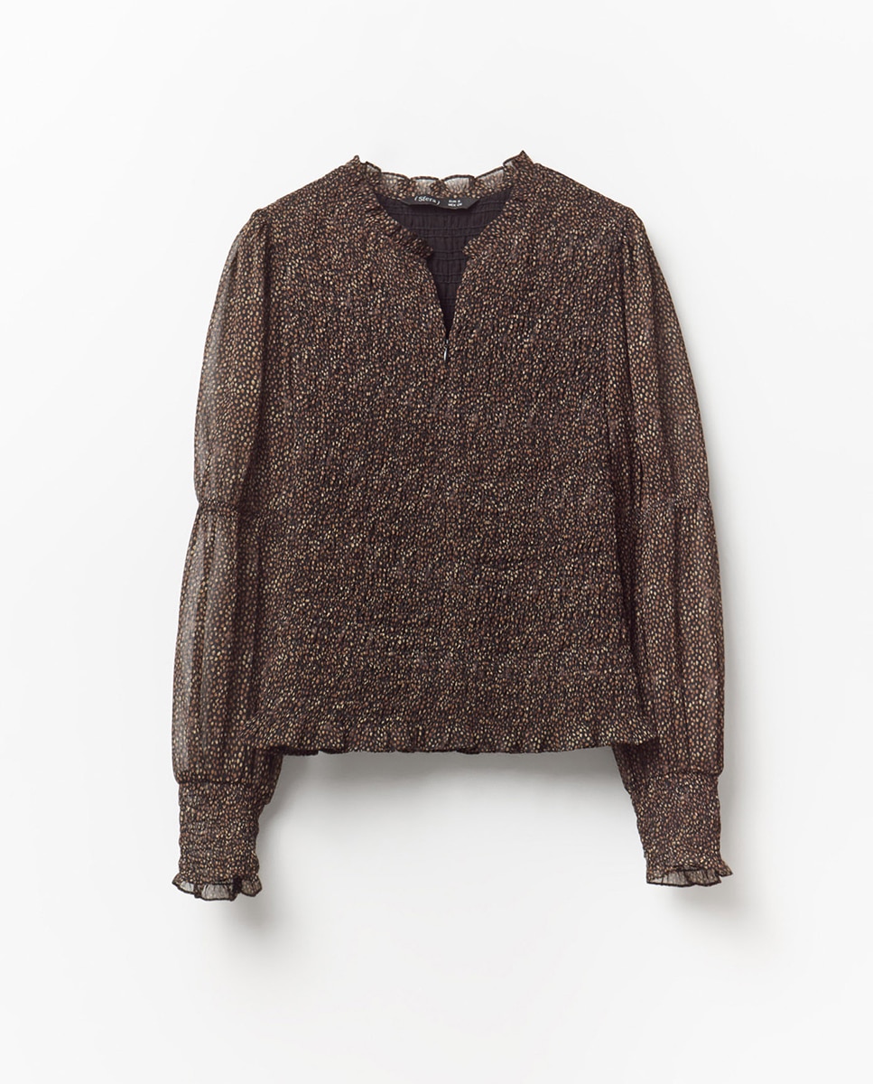 Top estampado Preto-6