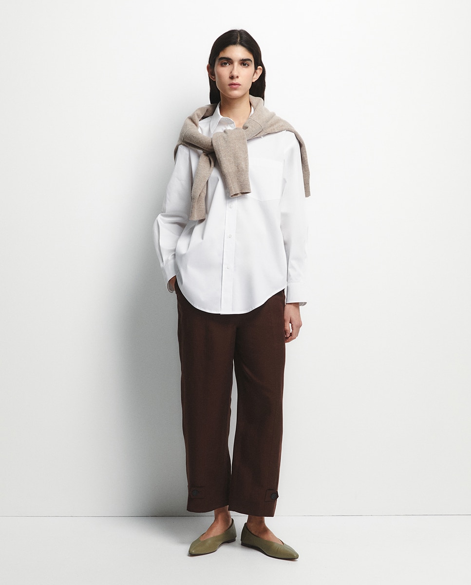 Camisa de Popelina Branco-2