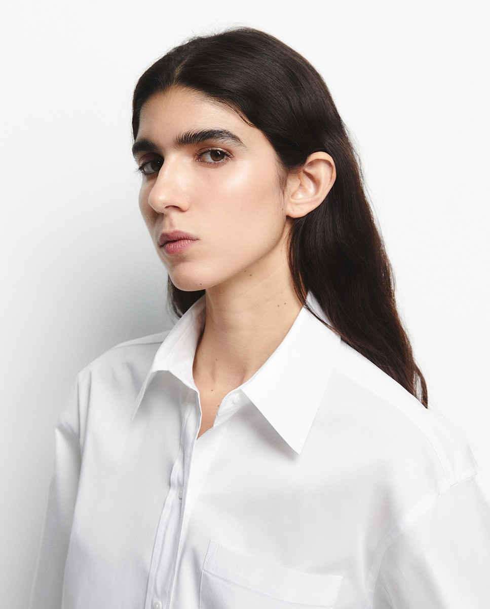 Camisa de Popelina Branco-3