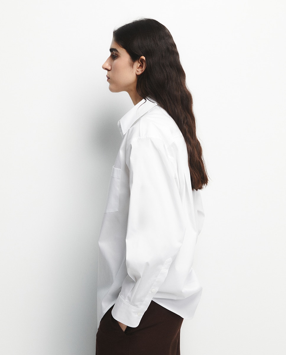 Camisa de Popelina Branco-4