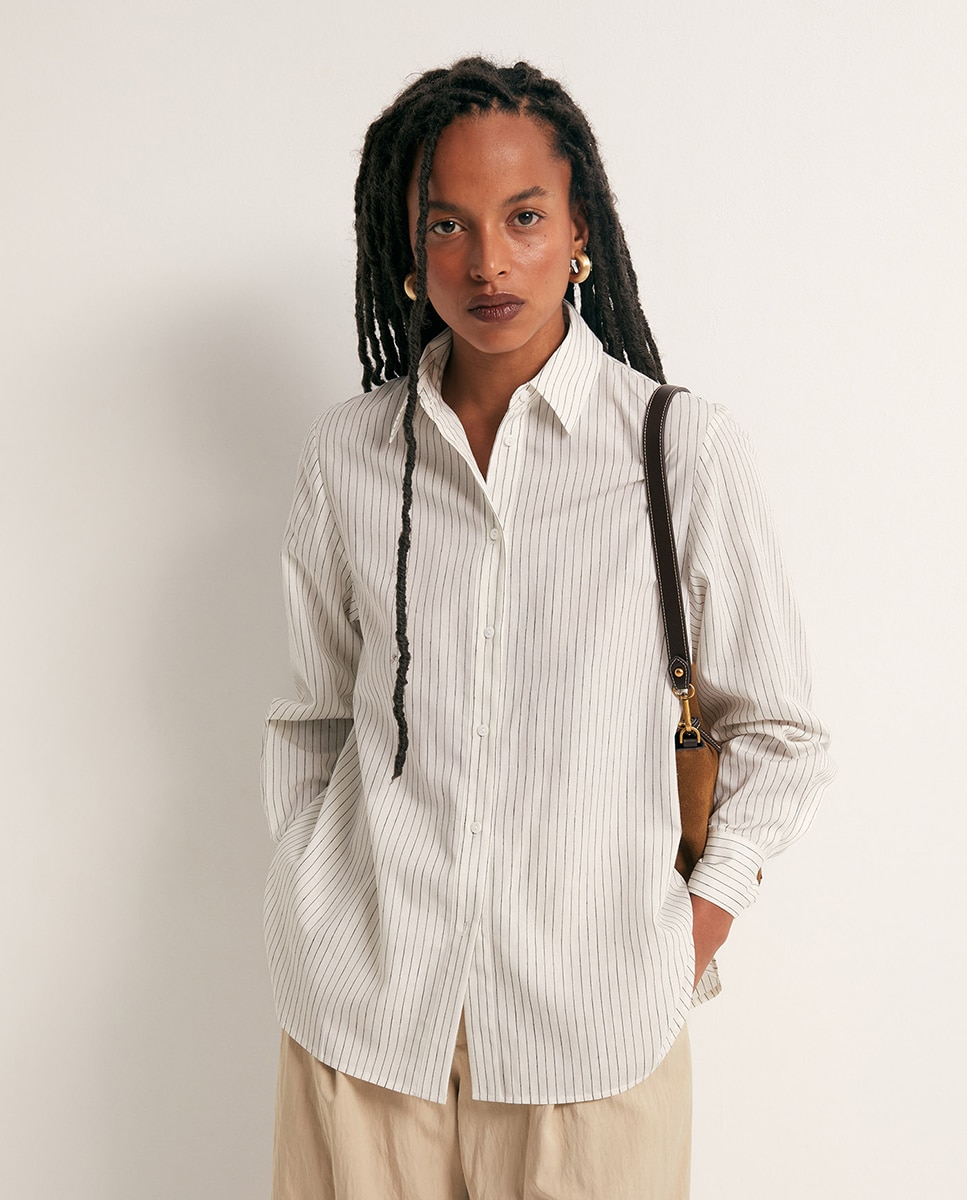 Sfera - Camisa rayas lazo.