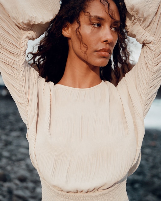 Imagen 0 de Blusa plisada