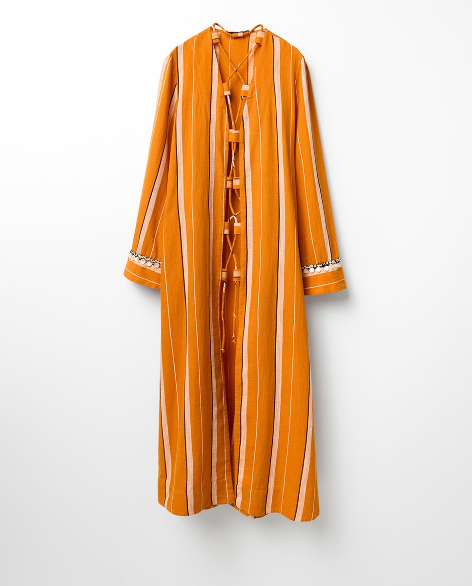 Blusa com Risca - Laranja Laranja-4