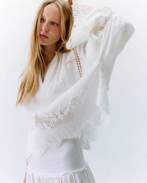 Imagen 0 de Blusa encaje