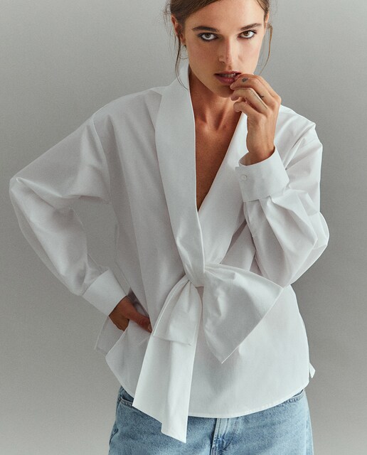Blusa lazada popelín