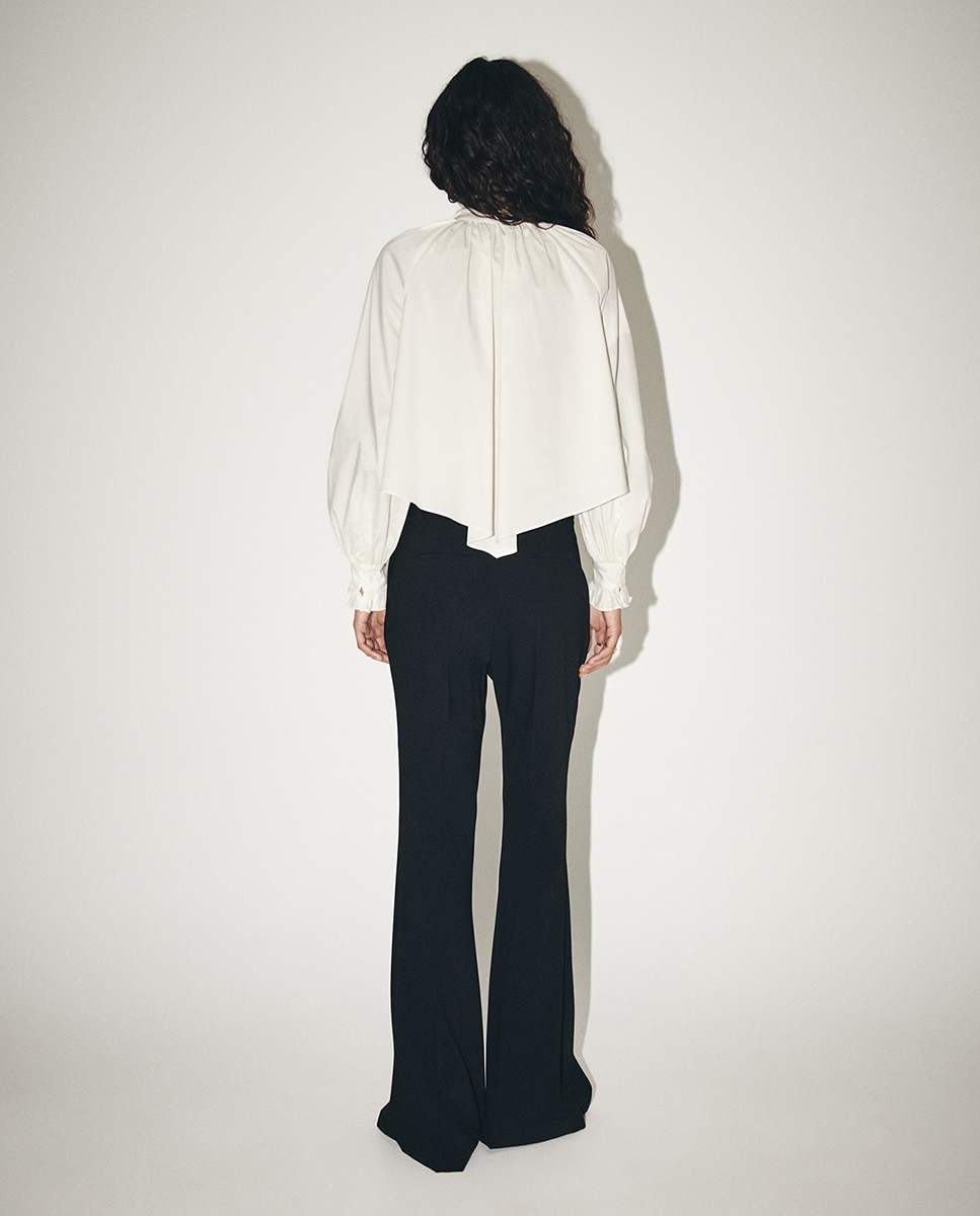 Camisa de Popelina com Roda Branco-5