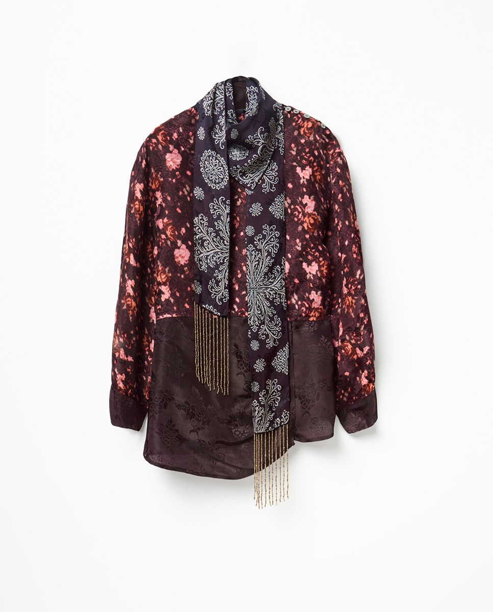 Blusa Patch Assimétrica Multicolor-6