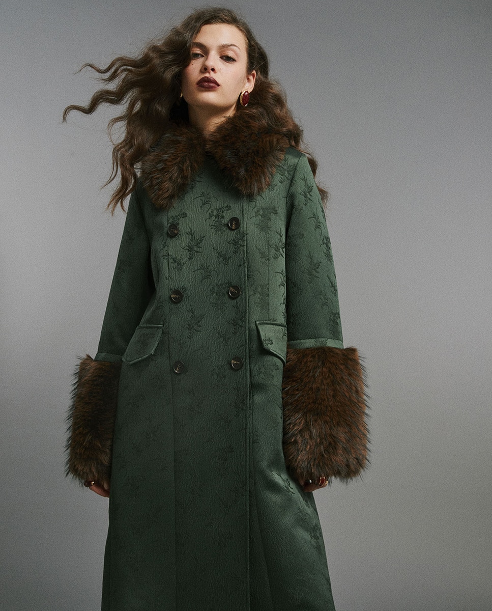 Parka em Pelo 530 Verde Escuro-2