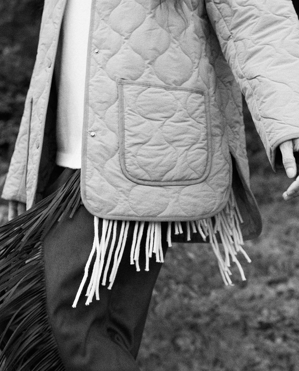 Sobretudo Acolchoado Curto Verde Azeitona-6