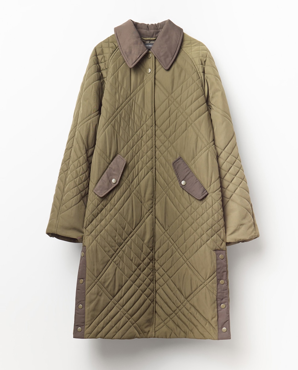 Sobretudo Acolchoado com Gola Caqui-7