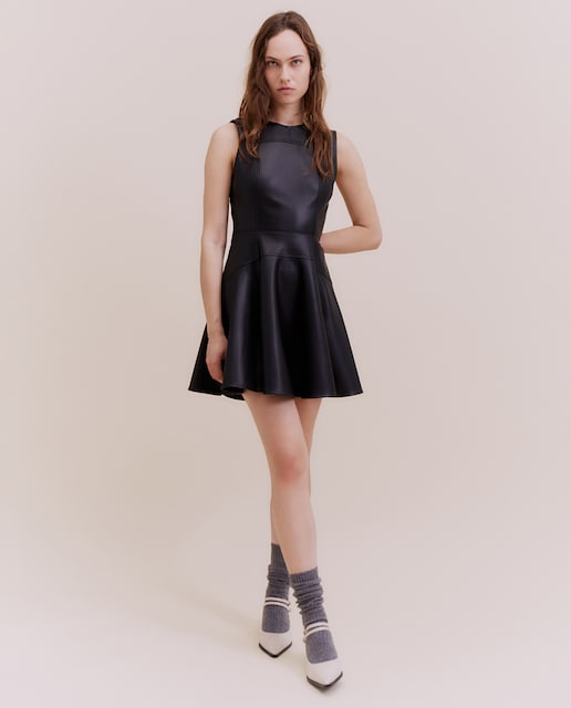 Vestido efecto piel