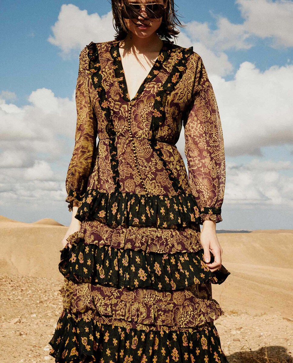 Moda Boho Vestidos Boho Chic El Corte Ingles Vestido Midi