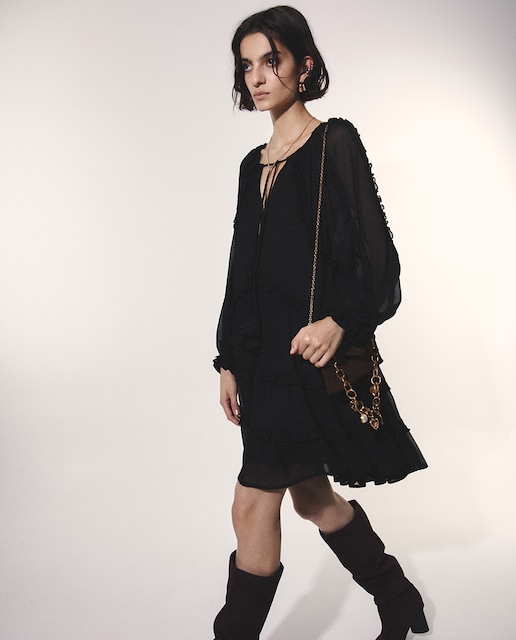 Imagen 0 de Vestido corto fluido