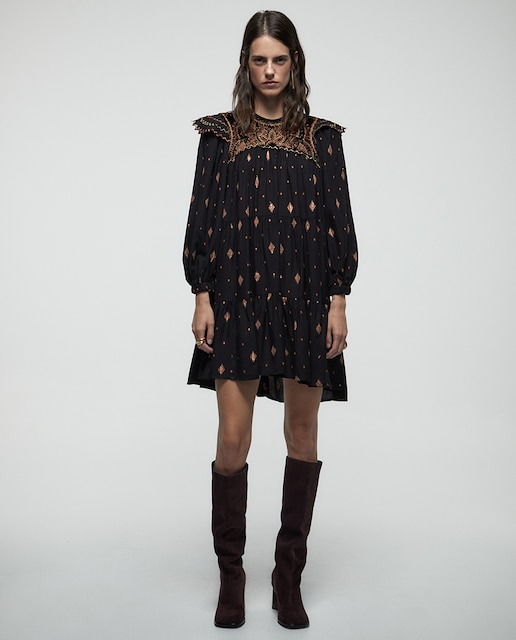 Imagen 0 de Vestido mini pechera