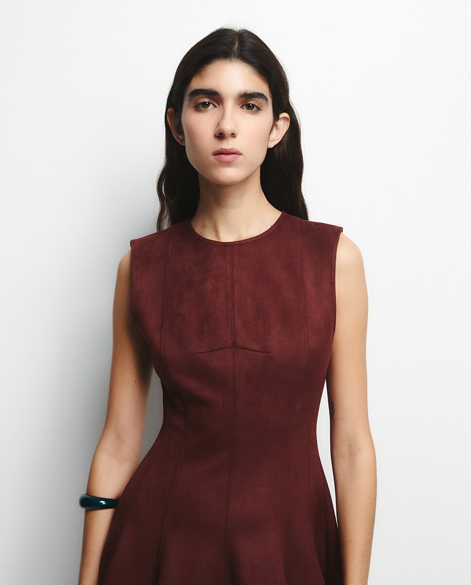 Vestido mini Bordeaux-2