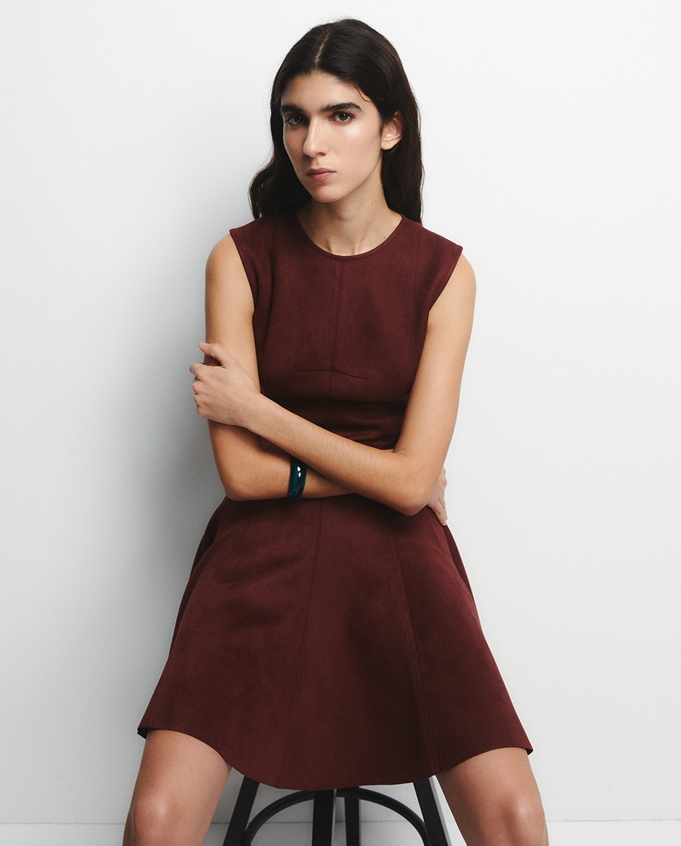 Vestido mini Bordeaux-5